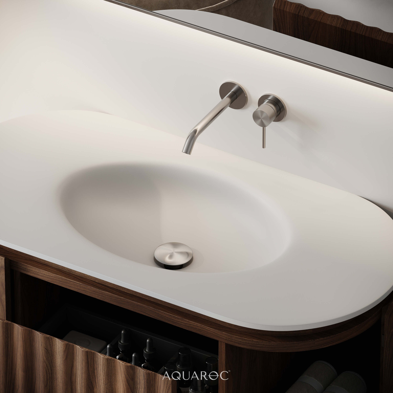 Niche Brushed Stainless Steel Unslotted Click Clack Basin Waste